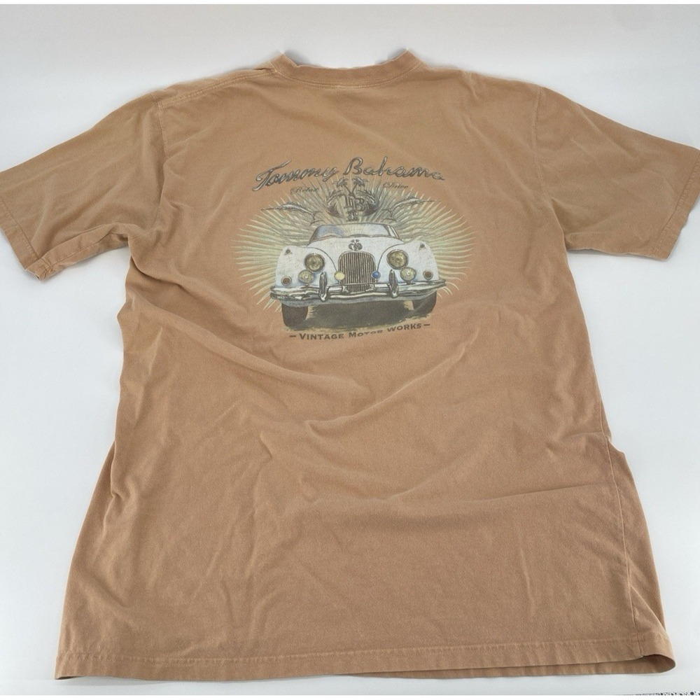TOMMY BAHAMA Vintage Motor Works Jaguar‎ XK150 T Shirt  100% Cotton Men's Large - Picture 2 of 7